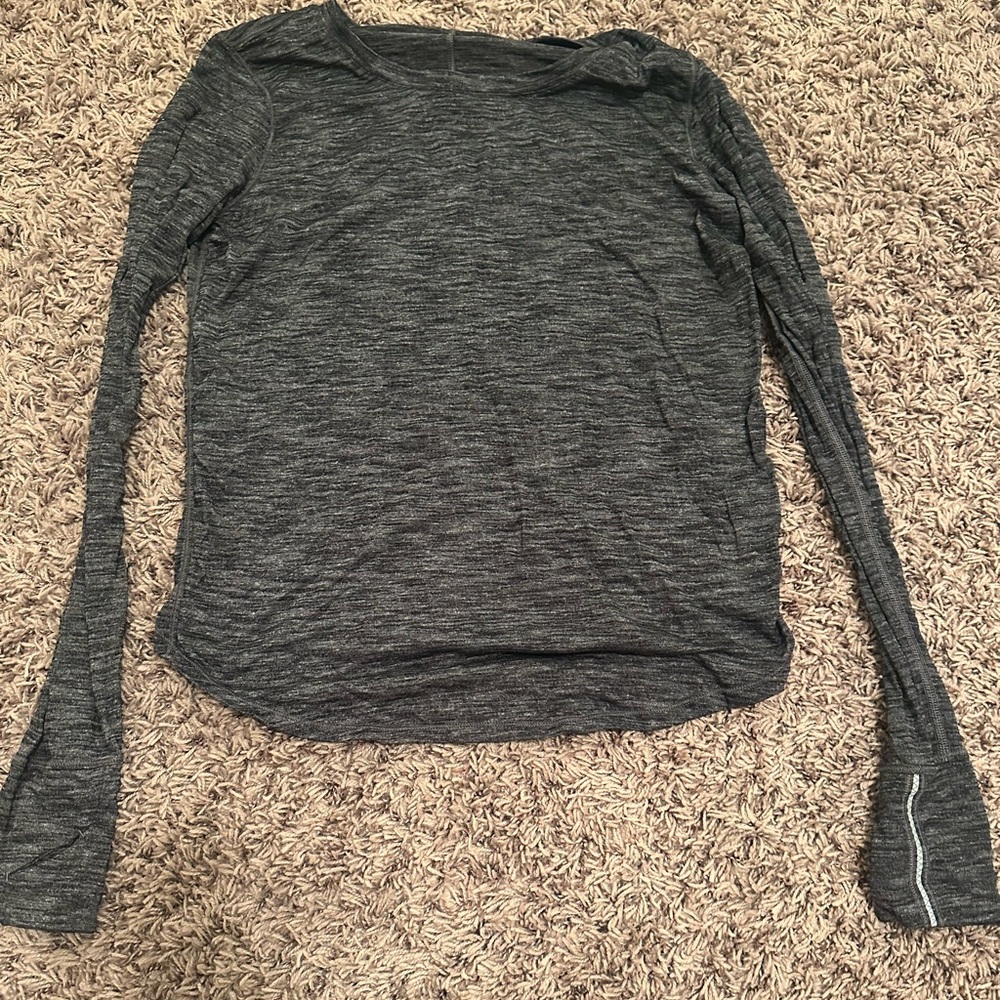 lululemon long sleeve open back top